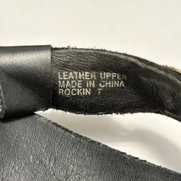 Womens Leather Y2K Boho Thong Sandals 7 Festival Indie Summer Resort Vacation - Picture 7 of 9